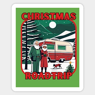 Christmas RV Roadtrip Sticker